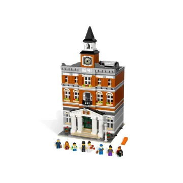 Town Hall Modular Building Block Set – Classic Civic Architecture Toy for Adults