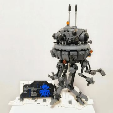 Imperial Probe Droid Building Set - Dark Side Detection Robot | Creative Floating Model Blocks for Kids & Boys Gifts