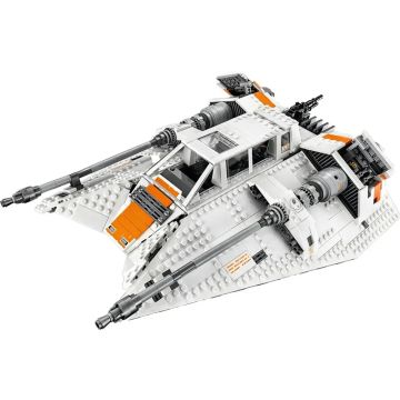Snow Speeder Building Set - Battle Fighter Model | Winter Rebel Vehicle Blocks for Christmas Gifts