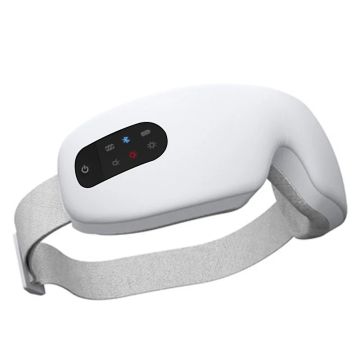 Smart Electric Eye Massager Glasses – Foldable USB Rechargeable Eye Care with Air Pressure, Heat & Bluetooth Music