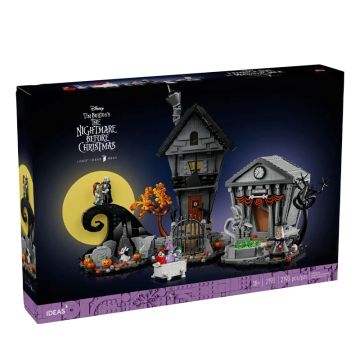 Halloween Town Building Set 21351 - Nightmare Holiday Model | Jack's Hut Building Blocks for Christmas & Halloween Decoration Gifts