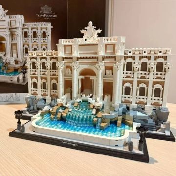 Trevi Fountain Architecture Model – Roman Landmark Building Blocks for Kids