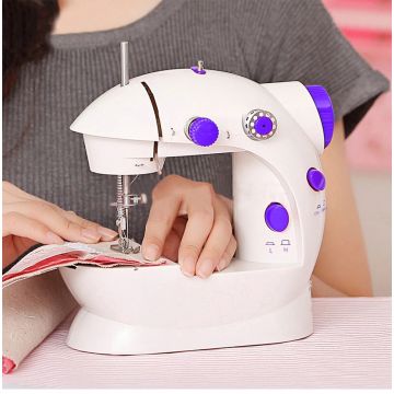 Household Portable Electric Sewing Machine - Light & Speed Control for Beginners | DIY Home Sewing with Accessories