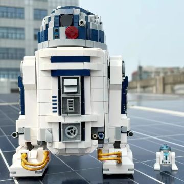 R2-D2 Robot Building Set - Space Exploration Droid | Technical Astromech Model Blocks for Collectors