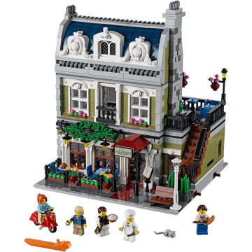 Paris Restaurant Modular Building Block Set – French Bistro Architecture Toy