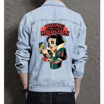Bring Me Horizon Jean Jacket for Men – Gift for Music Fans – Christmas Gift - Light Blue - Main View