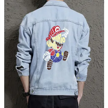 Brothers Retro Denim Jacket for Men – Vintage Gift – Father's Day - Light Blue - Main View