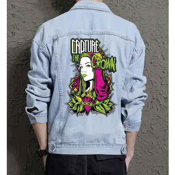Capture the Crown Jean Jacket for Men – Gift for Teen Boys – Birthday Present - Light Blue - Main View