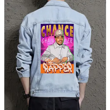 Chance Jean Jacket for Men – Gift for Streetwear Fans – Christmas Gift - Light Blue - Main View