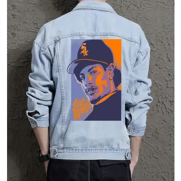 Eazye Jean Jacket for Men – Gift for Music Fans – Birthday Present - Light Blue - Main View