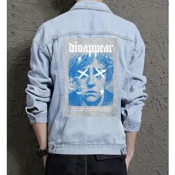 Harry Potter Denim Jacket for Men – Gift for Fans – Christmas Gift - Light Blue - Main View
