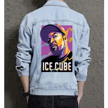 Ice Cube Jean Jacket for Men – Gift for Music Fans – Christmas Gift - Light Blue - Main View