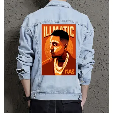 Ill Maticnas Jean Jacket for Men – Gift for Streetwear Fans – Christmas Gift - Light Blue - Main View