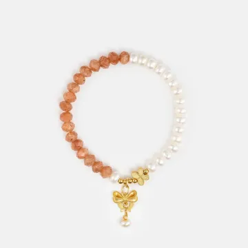 Japanese Akoya Pearl Healing Bracelet for Women – Elegant Energy Gift for Calmness, Daily Wear & Protection –  – Main View