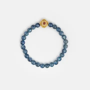 Kyanite Healing Bracelet for Women – Calm Energy Crystal Gift for Daily Wear, Emotional Support and Harmony –  – Main View