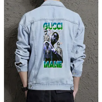 Mane Jean Jacket for Men – Gift for Streetwear Fans – Birthday Present - Light Blue - Main View