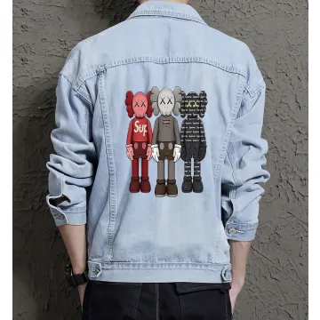 Men's Casual Denim Jacket - for Him - Stylish Look for School Wear - Great Gift for Just Because College Students - Light Blue - Main View