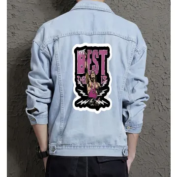 Men's Casual Denim Jacket - Gift for Nephew on Stylish Look - Leisure Activities Style for Valentine's Day - Urban Men - Light Blue - Main View