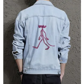 Men's Casual Denim Jacket - Gift Idea for Graduate - Button Closure for Daily Use - Perfect for Father's Day - Light Blue - Main View