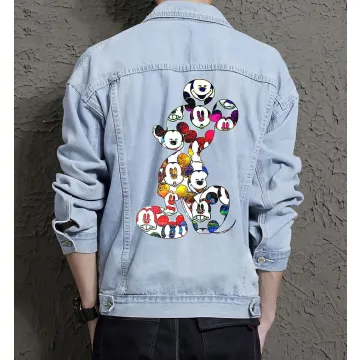 Men's Casual Jean Coat - Gift for College Student - Button Closure for Campus Style - New Year for Young Men - Light Blue - Main View