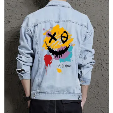 Men's Casual Jean Coat - Gift for Teenager - Button Front for Casual Outings - Graduation for Fashion-forward Men - Light Blue - Main View