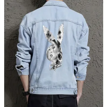 Men's Casual Jean Coat - Perfect Present for Dad - Minimalist Design - for Urban Fashion - College Start Gift - Light Blue - Main View
