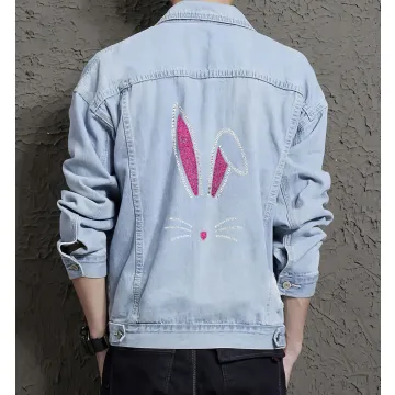 Men's Casual Jean Coat - Perfect Present for Graduate - Casual Style - for Shopping Days - Graduation Gift - Light Blue - Main View