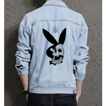 Men's Classic Jean Jacket for Young Man - Minimalist Design with Leisure Activities - Gift Idea for Christmas Modern Men - Light Blue - Main View