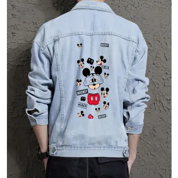 Men's Classic Jean Jacket - Gift for Brother on Minimalist Design - Coffee Dates Style for Back to School - Fashion-forward Men - Light Blue - Main View