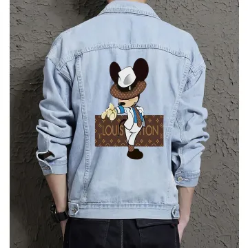 Men's Classic Jean Jacket - Gift for Friend - Relaxed Style for Campus Style - Thank You Gift for Active Men - Light Blue - Main View