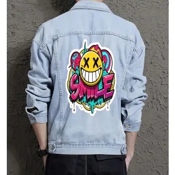 Men's Denim Jacket for College Student - Regular Cut with Outdoor Activities - Gift Idea for Holiday Season Urban Men - Light Blue - Main View