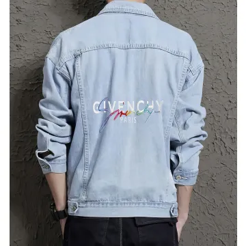 Men's Denim Jacket - for Graduate - Button Front for Weekend Wear - Great Gift for Holiday Season Trend Followers - Light Blue - Main View