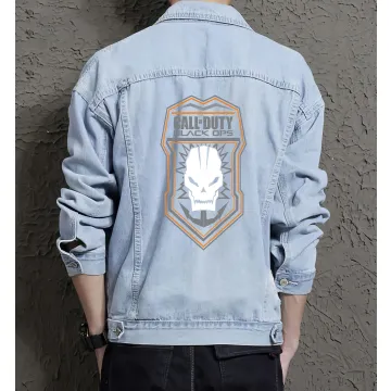 Men's Denim Jacket - Gift for Boyfriend - Vintage Look - Birthday Gift - Light Blue - Main View