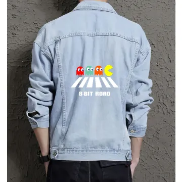 Men's Denim Jacket - Gift for Husband - Slim Fit - Birthday Gift - Light Blue - Main View
