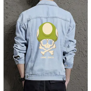 Men's Denim Jacket – Gift for Husband – Vintage Look – Birthday Gift - Light Blue - Main View