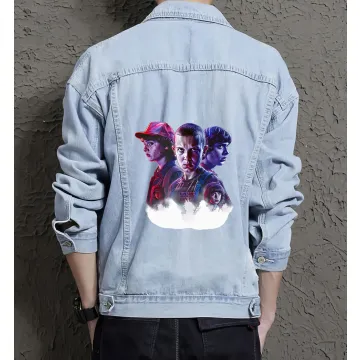 Men's Denim Jacket - Ideal Gift for Young Man - Button Closure Style - Great for Casual Fridays - Holiday Season Gift - Light Blue - Main View