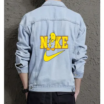Men's Denim Jacket - Perfect Present for Grandson - Button Closure - for Shopping Days - Celebration Gift - Light Blue - Main View
