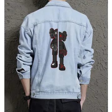 Men's Denim Jacket - Perfect Present for Son - Stylish Look - for Daily Use - Anniversary Gift - Light Blue - Main View