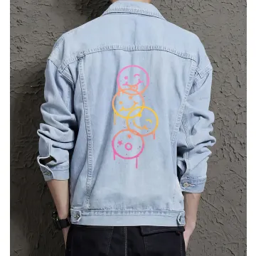 Men's Denim Outerwear for Boyfriend - Great Stylish Look Gift - Street Festivals for Back to School - Active Men - Light Blue - Main View