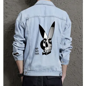 Men's Denim Outerwear - Gift for Young Man - Minimalist Design for Weekend Wear - Just Because for Modern Men - Light Blue - Main View