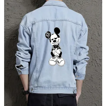 Men's Denim Outerwear - Gift Idea for Fashion Lover - Vintage Style for Casual Meetups - Perfect for Graduation - Light Blue - Main View
