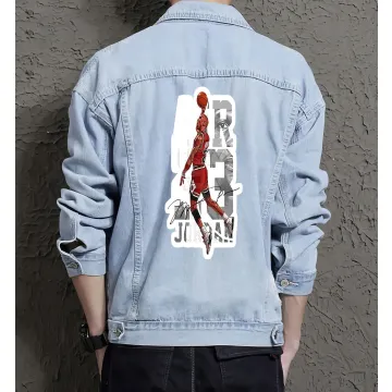 Men's Denim Outerwear - Perfect Present for Boyfriend - Everyday Style - for Coffee Dates - Special Occasion Gift - Light Blue - Main View