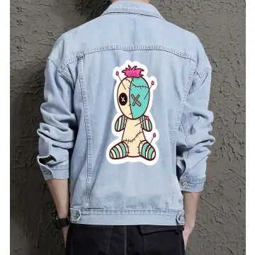 Men's Denim Outerwear - Perfect Present for Young Man - Clean Design - for Casual Meetups - Thank You Gift Gift - Light Blue - Main View