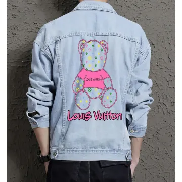 Men's Jean Jacket for Fashion Lover - Minimalist Design with Outdoor Activities - Gift Idea for Holiday Season Young Men - Light Blue - Main View