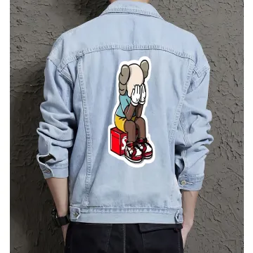 Men's Jean Jacket for Grandson - Great Regular Cut Gift - Leisure Activities for Birthday - Style-conscious Men - Light Blue - Main View