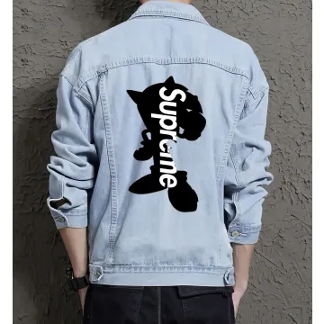 Men's Jean Jacket - Gift for Brother - Vintage Style for City Outings - Anniversary for Fashion Fans - Light Blue - Main View