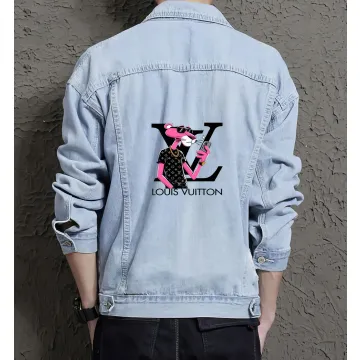 Men's Jean Jacket - Gift for College Student - Simple Style for Coffee Dates - Father's Day for Streetwear Enthusiasts - Light Blue - Main View