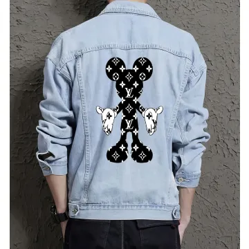 Men's Jean Jacket - Gift for Fashion Lover - Vintage Style for City Outings - Graduation for Style-conscious Men - Light Blue - Main View