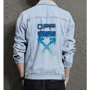 Men's Jean Jacket - Gift for Nephew - Button Closure for Daily Use - Anniversary for Teenagers - Light Blue - Main View