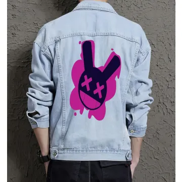 Men's Jean Jacket - Gift for Young Man on Simple Style - Shopping Days Style for Father's Day - Streetwear Enthusiasts - Light Blue - Main View